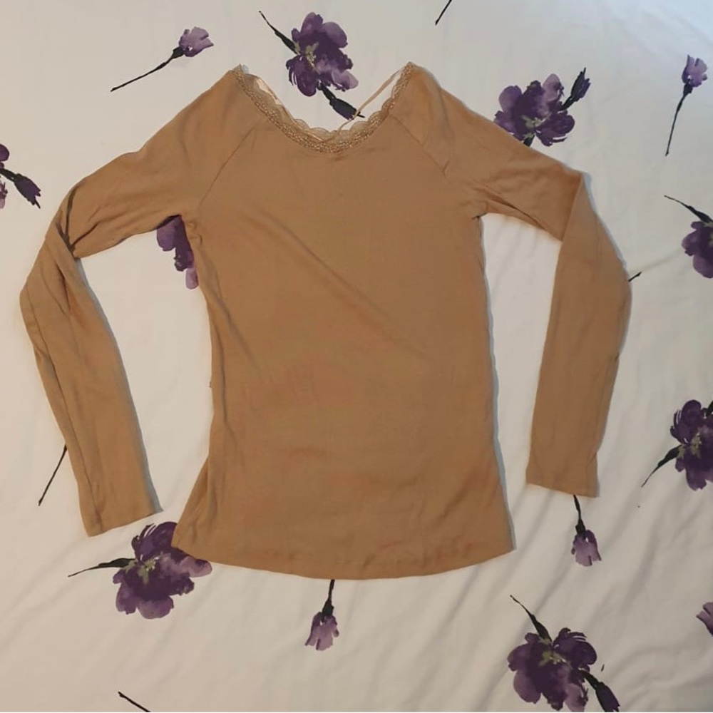 Sinsay Beige Full Sleeved Top